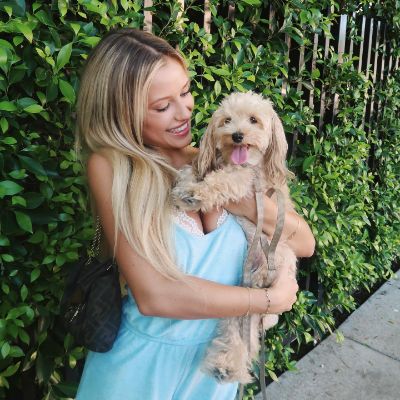 Jessica with her furry companion, Lilly.